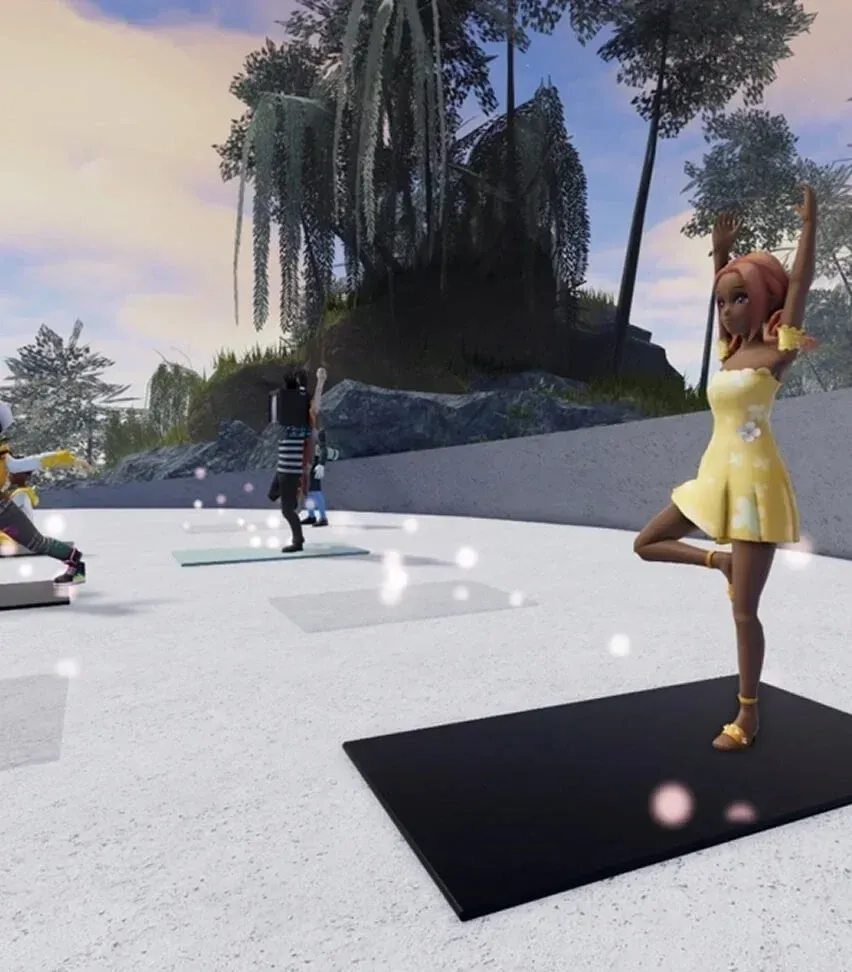 A screenshot of a virtual landscape being customized in Roblox Studio.