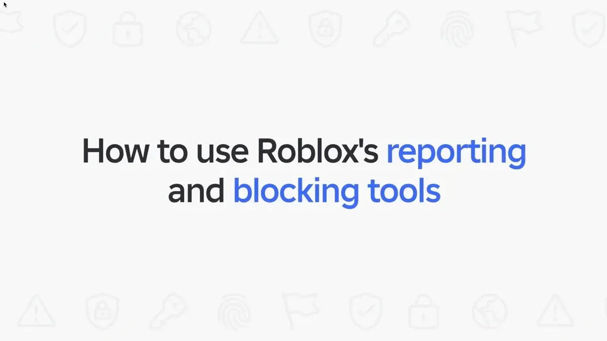 A video showing how parents can use parental controls to report or block a user that is violating Roblox’s rules. 